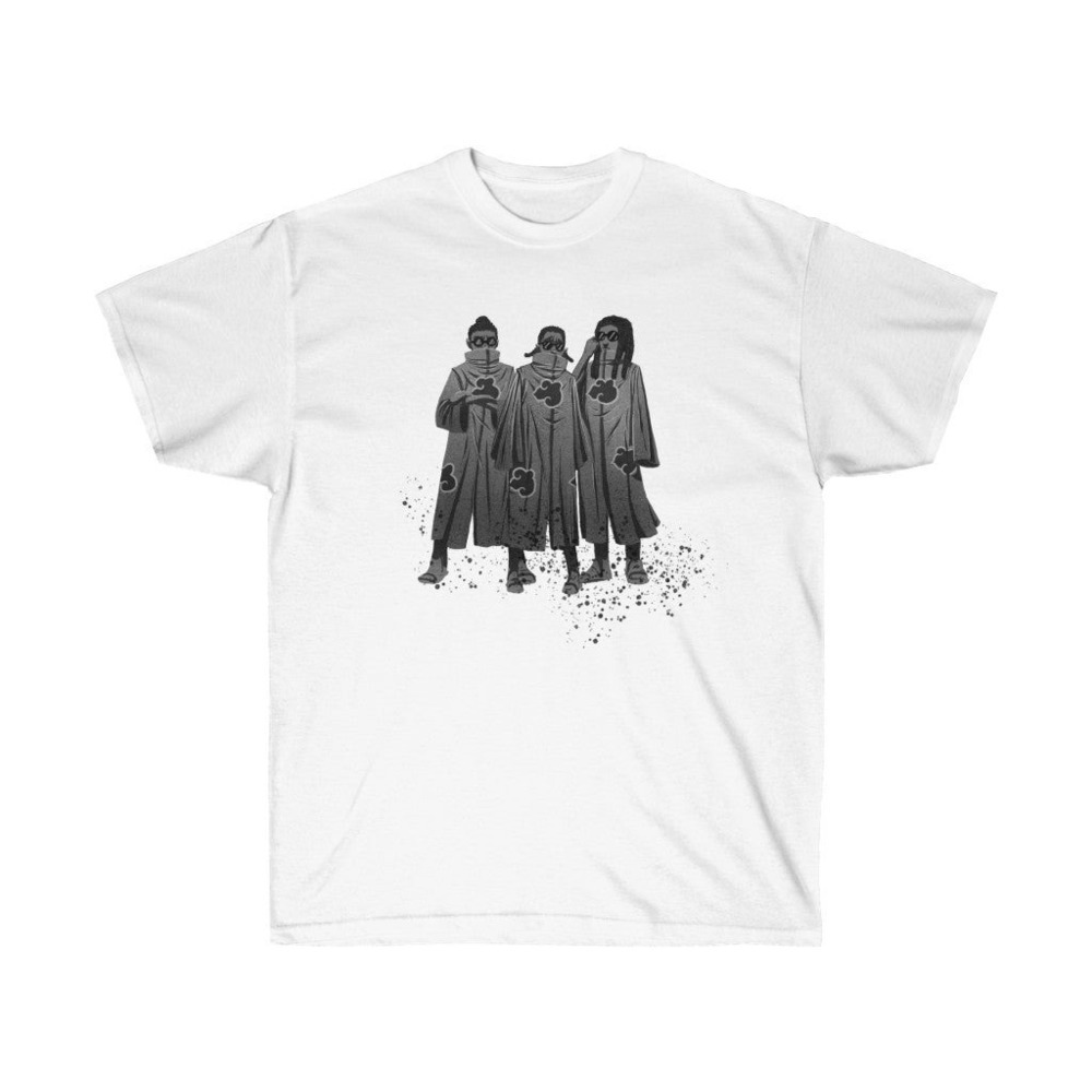 Migos Akatsuki Graphic Hip Hop Rap Anime Crossover Unisex T-Shirt